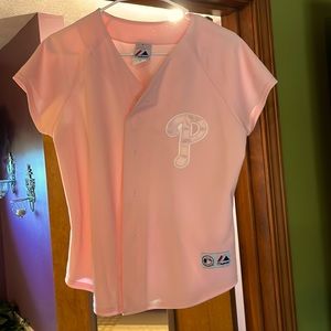 Genuine Majestic pink Philadelphia women’s jersey